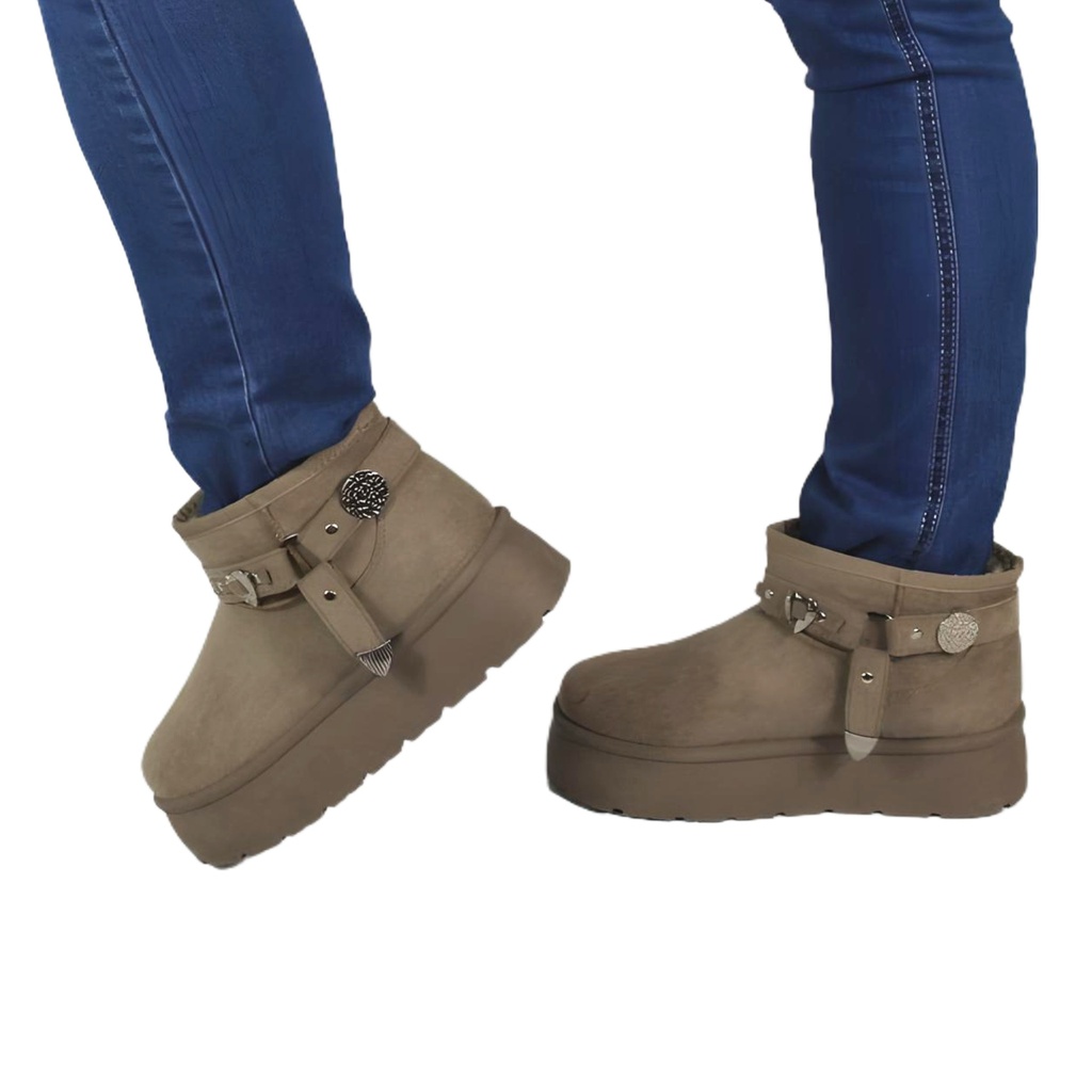 Pantufla Mujer QM2418 Khaki