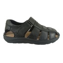 Sandalias de Cuero Hombre C43-2203 Negro