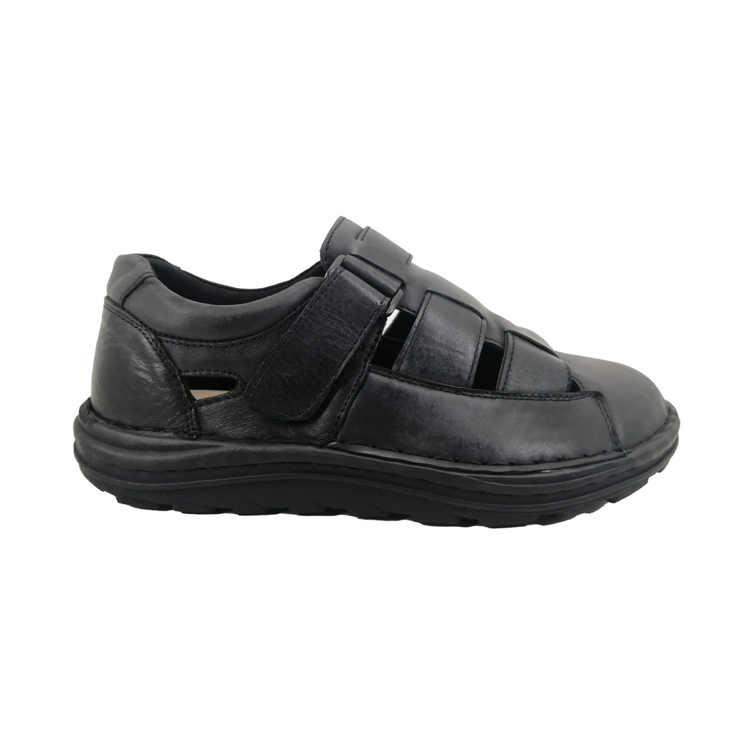 Sandalias Cuero C-43-16334 Negro