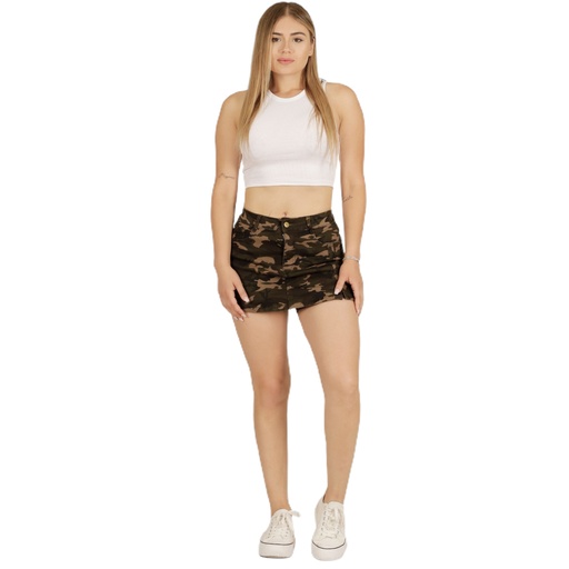 Falda Short de Mujer J2076 Marron
