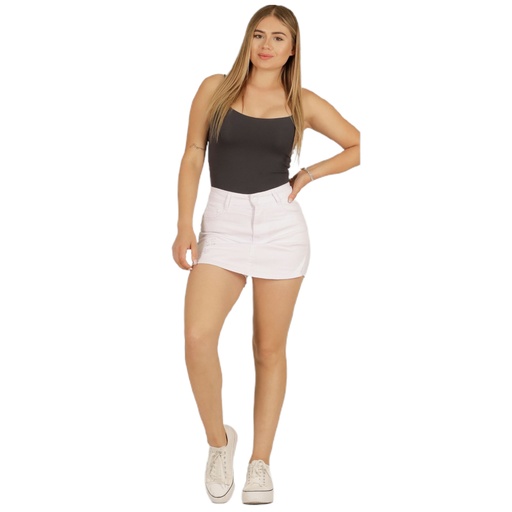 Falda Short de Mujer J2080 Blanco