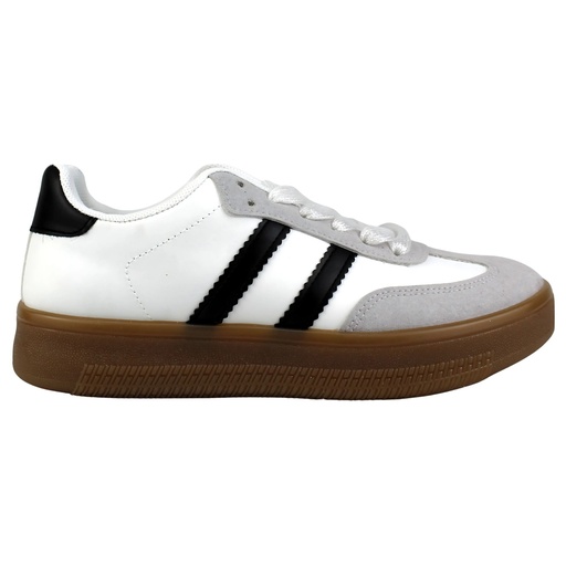 Zapatilla Mujer 7-J285WHITE-BLACK
