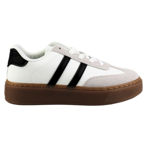 Zapatilla Mujer 7-J313WHITE-BLACK
