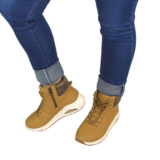 Zapatilla Mujer Invierno QM2433 Camel