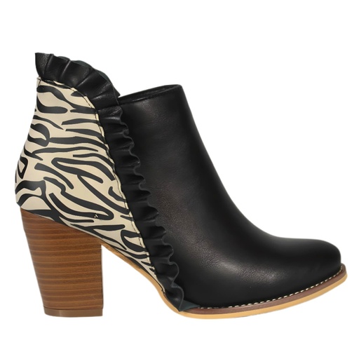Botin Mujer Print 1516 ArrozNegro