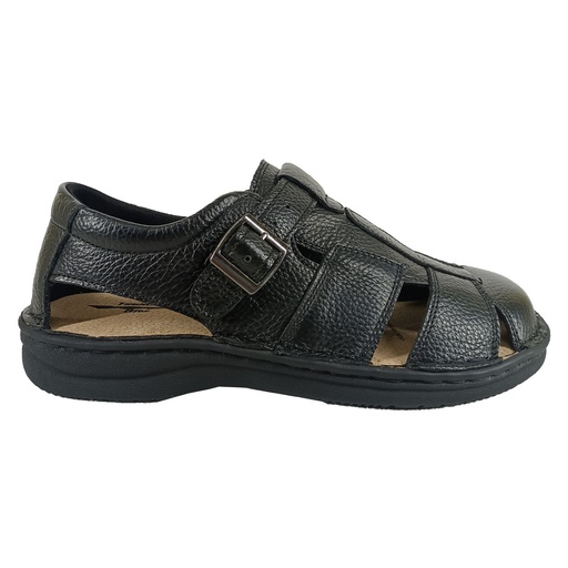 Sandalias de Cuero Hombre C43-2201 Negro