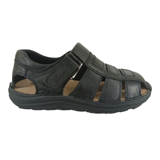 Sandalias de Cuero Hombre C43-2203 Negro